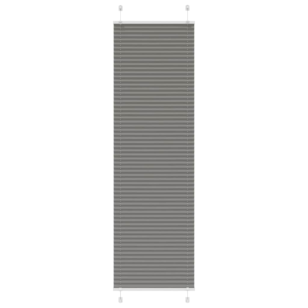 Vidaxx estor enrollable plisado 60x200 cm ancho de tela 59,4 cm antracita
