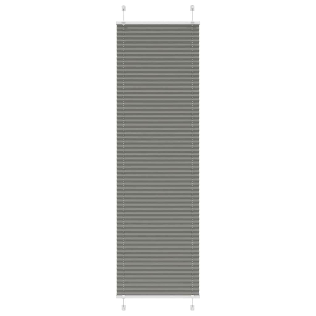 Vidaxx estor enrollable plisado 65x200 cm ancho de tela 64,4 cm antracita