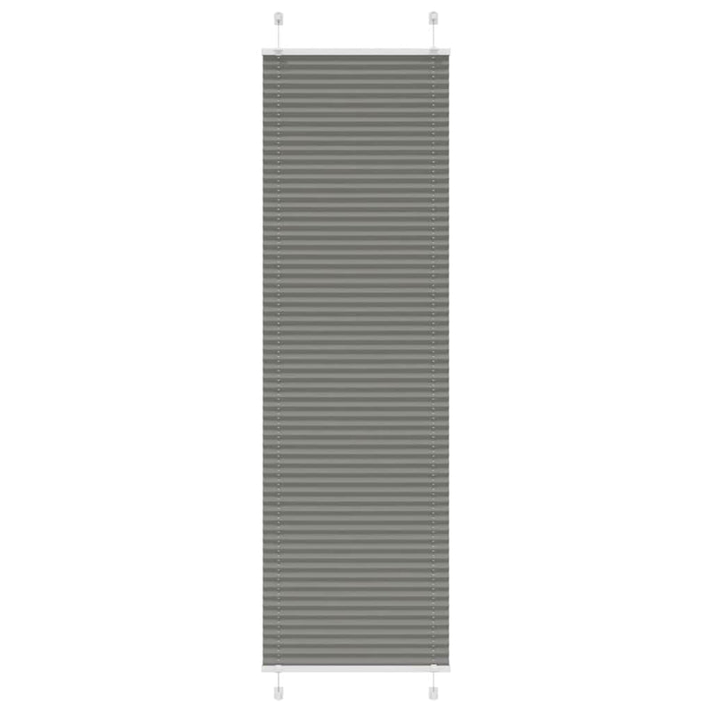 Vidaxx estor enrollable plisado 65x200 cm ancho de tela 64,4 cm antracita