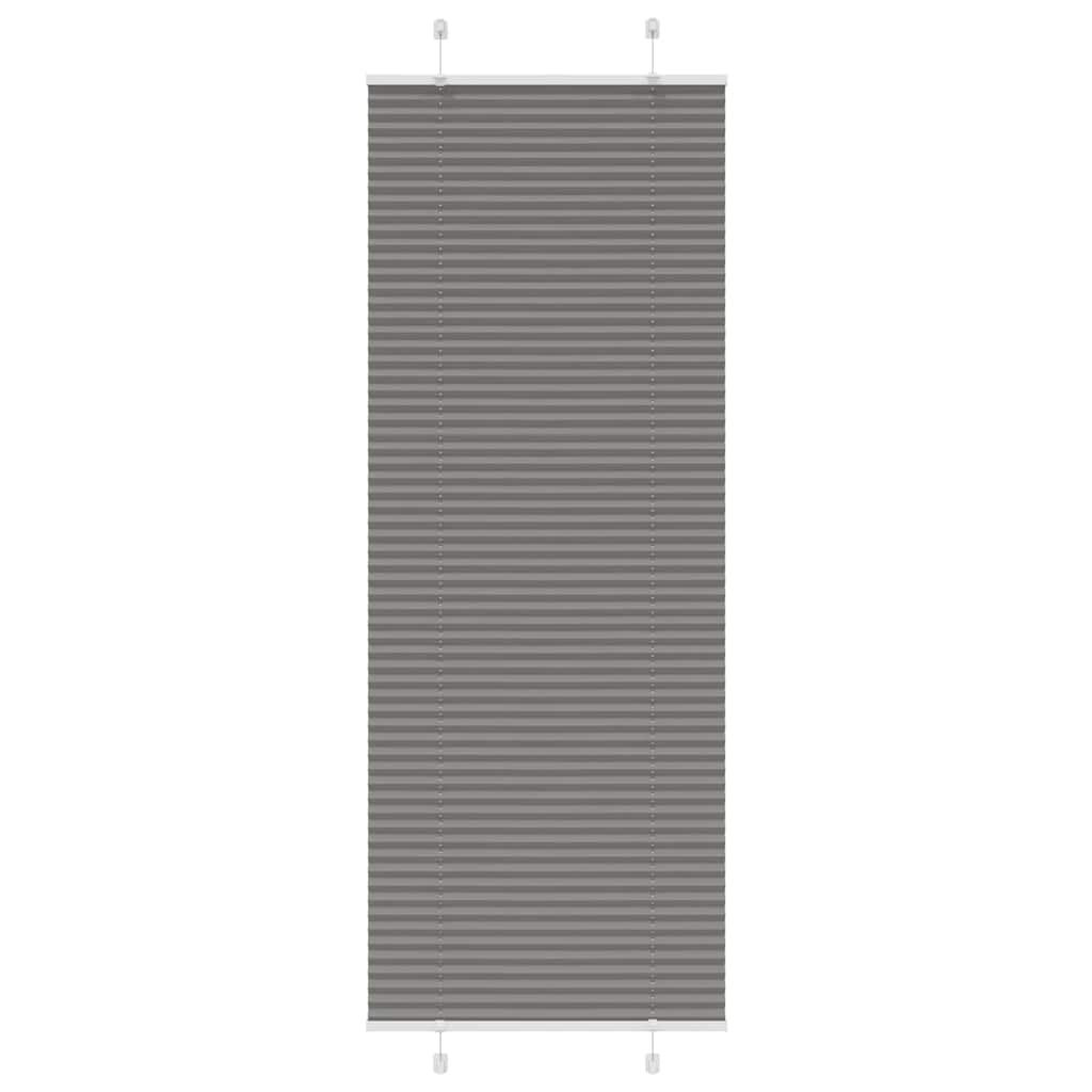 Vidaxx estor enrollable plisado 75x200 cm ancho de tela 74,4 cm antracita
