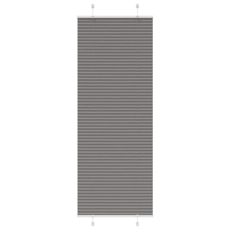 Vidaxl plissé rolgordijn 75x200 cm stofbreedte 74,4 cm antraciet