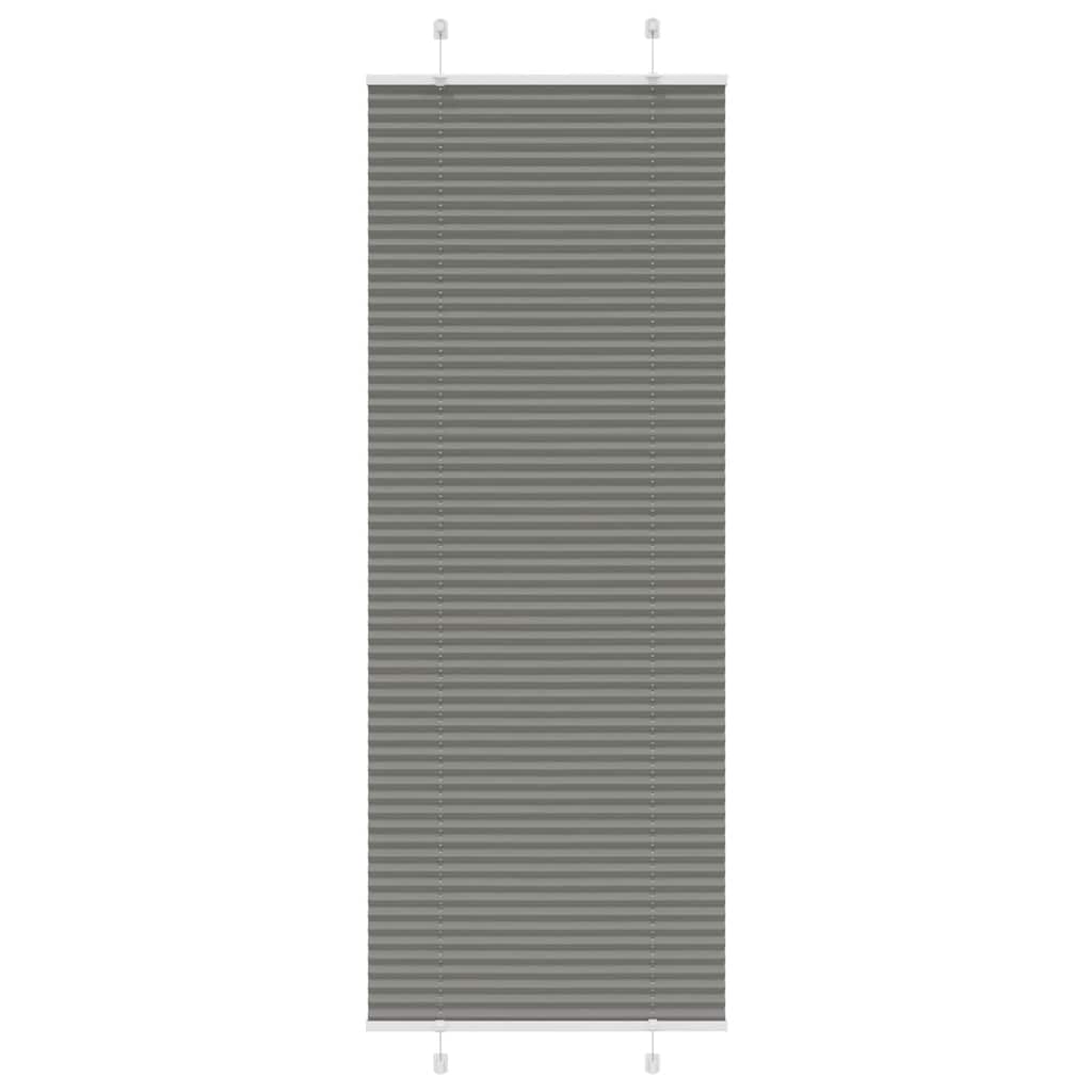 Vidaxx estor enrollable plisado 80x200 cm ancho de tela 79,4 cm antracita