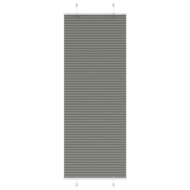 Vidaxx estor enrollable plisado 80x200 cm ancho de tela 79,4 cm antracita