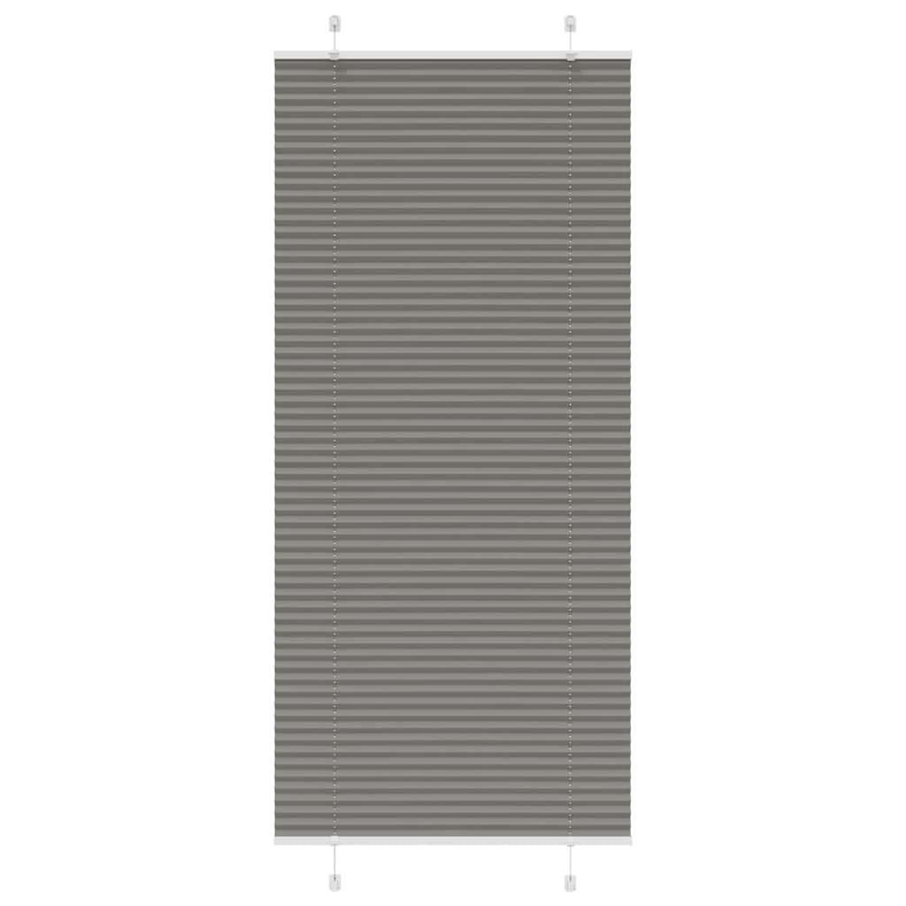 Vidaxx estor enrollable plisado 90x200 cm ancho de tela 89,4 cm antracita