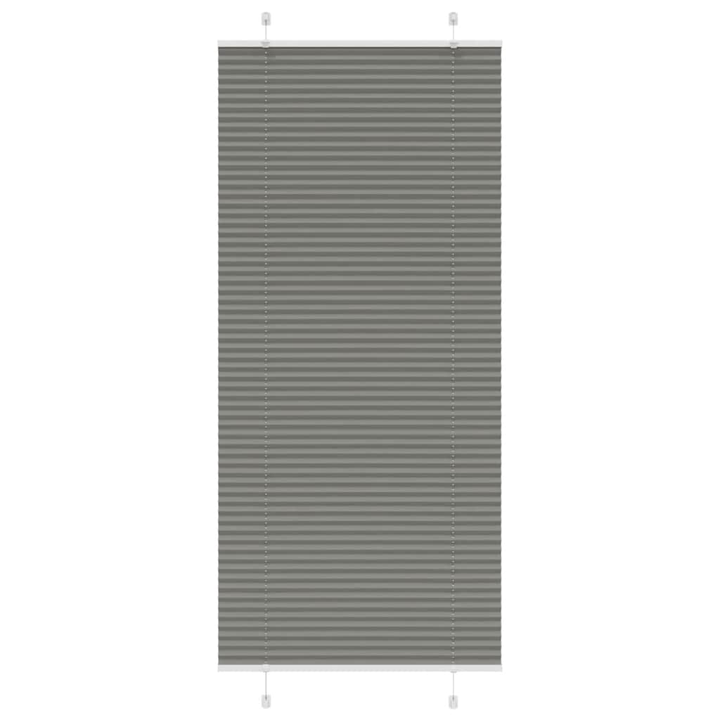 Tenda a rullo plissettata Vidaxx 95x200 cm larghezza tessuto 94,4 cm antracite