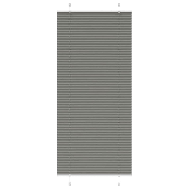 Vidaxl plissé rolgordijn 100x200 cm stofbreedte 99,4 cm antraciet