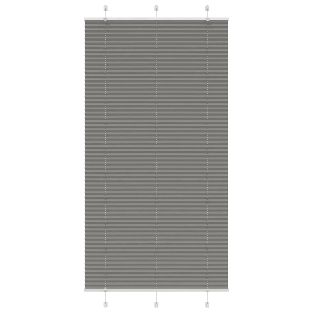 Vidaxx estor enrollable plisado 105x200 cm ancho de tela 104,4 cm antracita