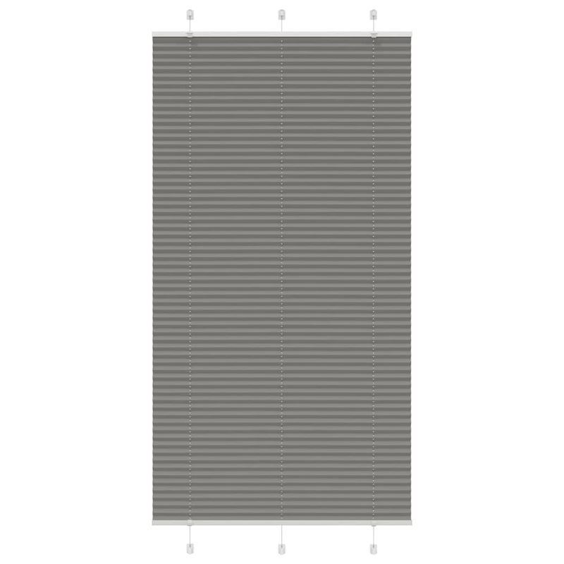 Vidaxl plissé rolgordijn 105x200 cm stofbreedte 104,4 cm antraciet