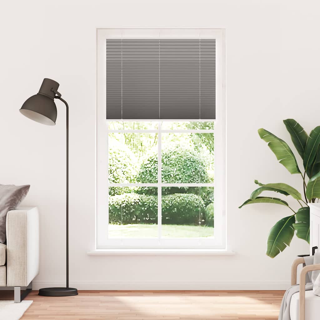 Vidaxx estor enrollable plisado 105x200 cm ancho de tela 104,4 cm antracita