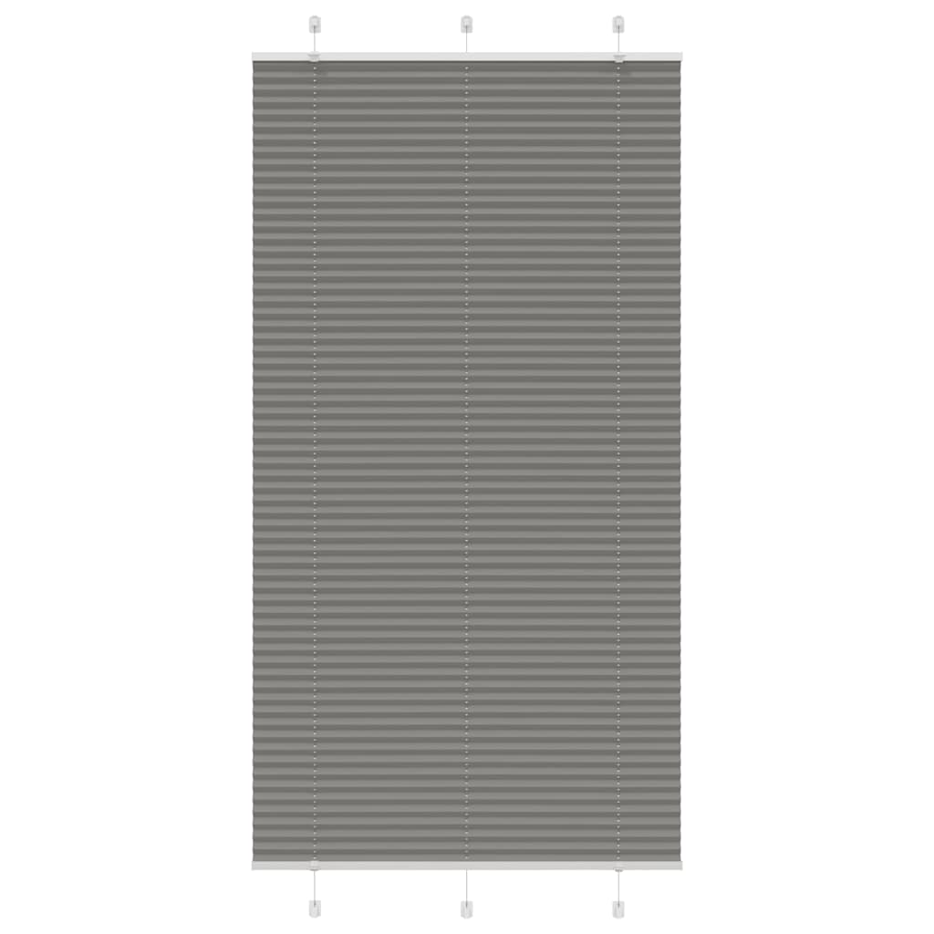 Vidaxx estor enrollable plisado 110x200 cm ancho de tela 109,4 cm antracita