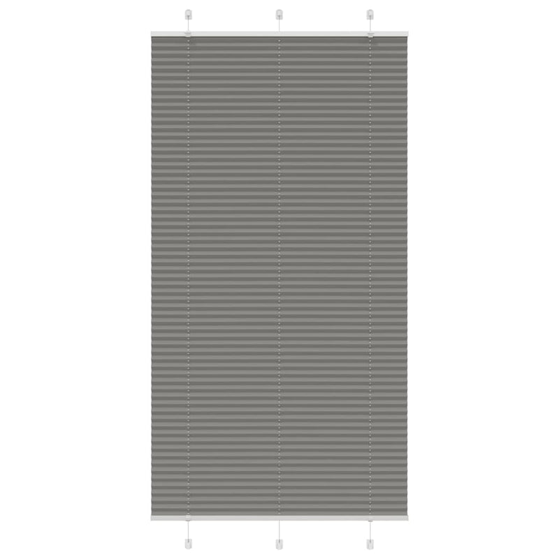 Vidaxl plissé rolgordijn 110x200 cm stofbreedte 109,4 cm antraciet
