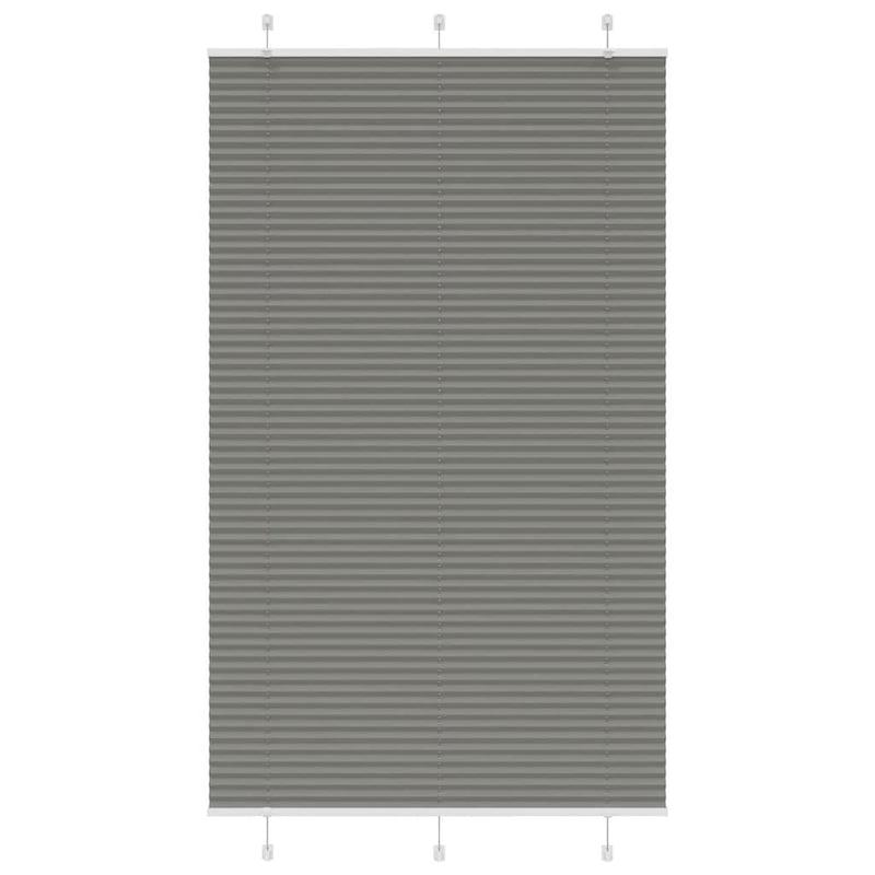 Vidaxl plissé rolgordijn 120x200 cm stofbreedte 119,4 cm antraciet