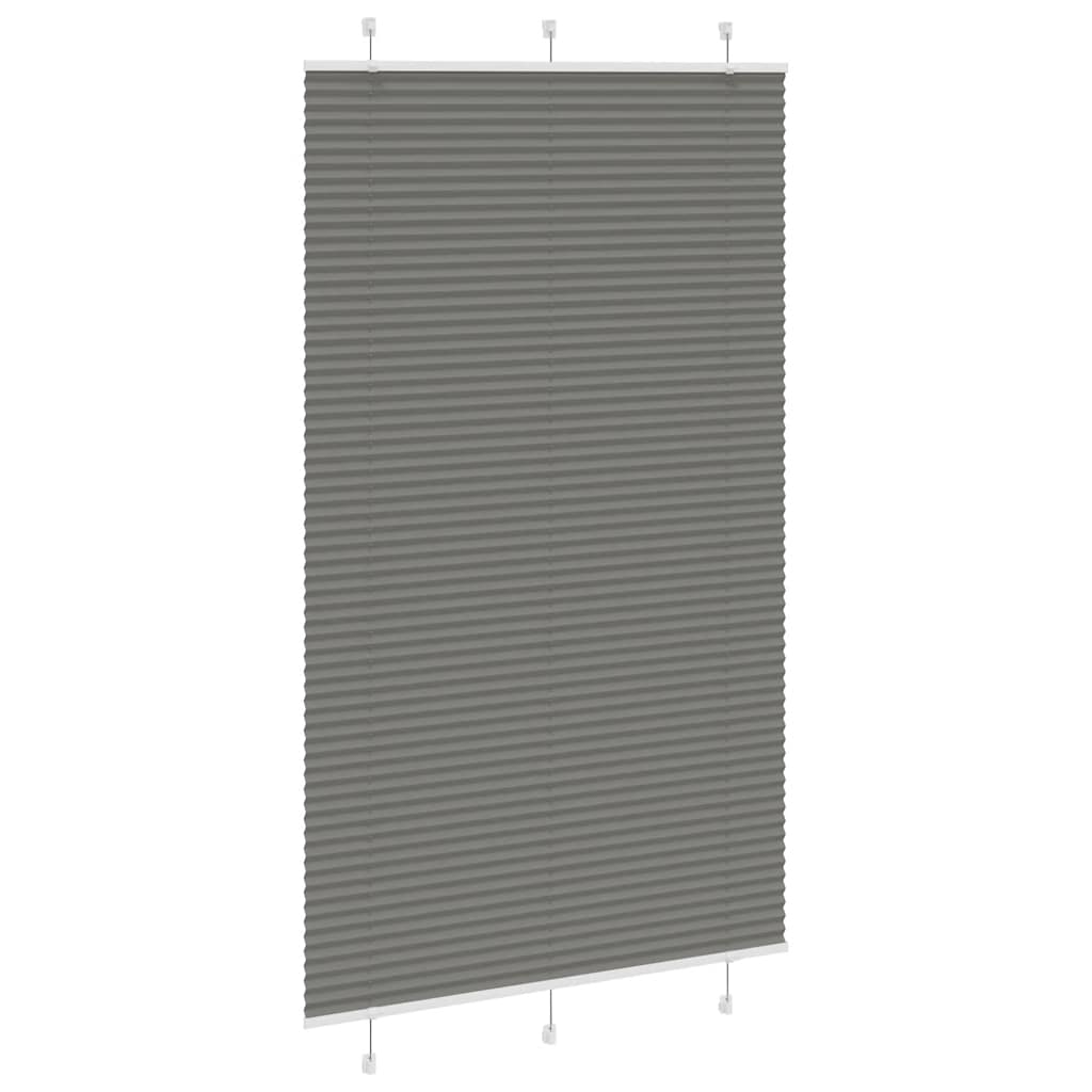 Tenda a rullo plissettata Vidaxx 120x200 cm larghezza tessuto 119,4 cm antracite