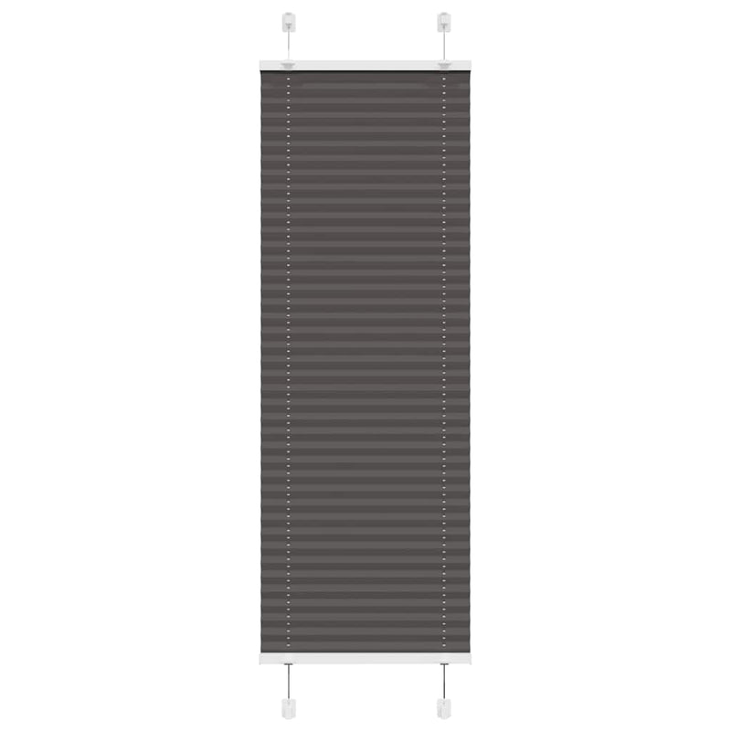 Vidaxl plissé rolgordijn 40x100 cm stofbreedte 39,4 cm polyester zwart