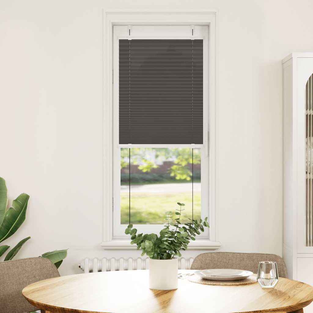 Tenda a rullo plissettata Vidaxx 40x100 cm larghezza tessuto 39,4 cm poliestere nero