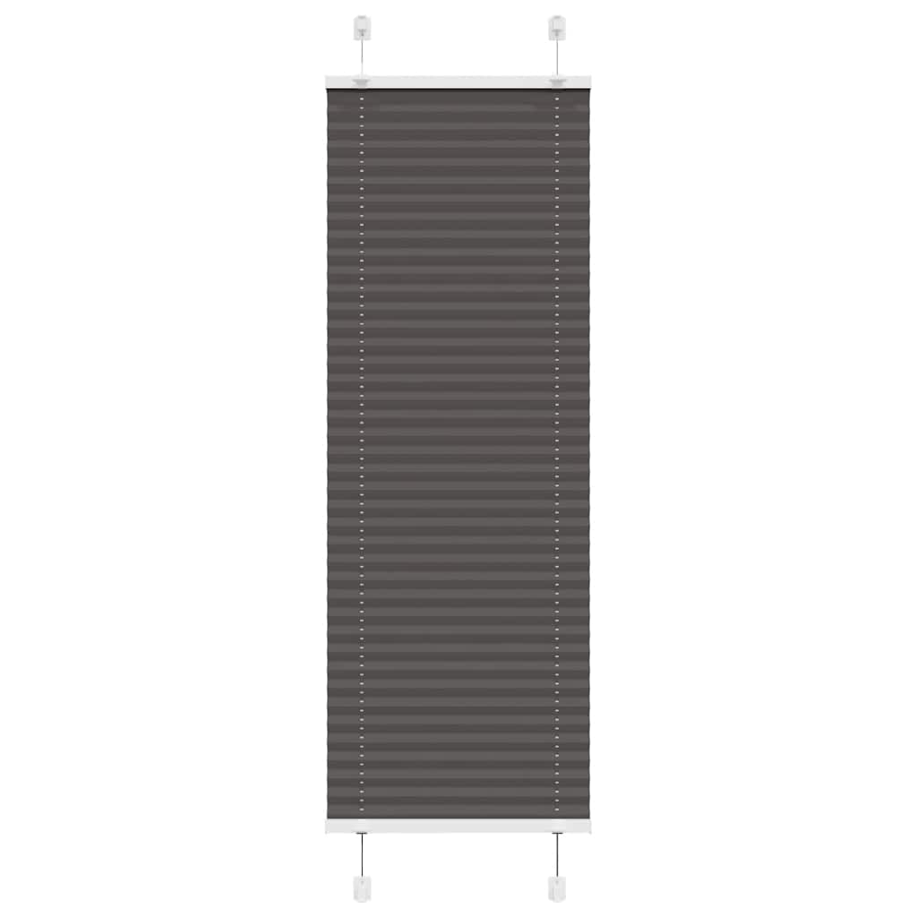 Tenda a rullo plissettata Vidaxx 45x100 cm larghezza tessuto 44,4 cm poliestere nero