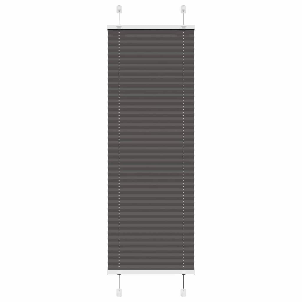 Tenda a rullo plissettata Vidaxx 50x100 cm larghezza tessuto 49,4 cm poliestere nero