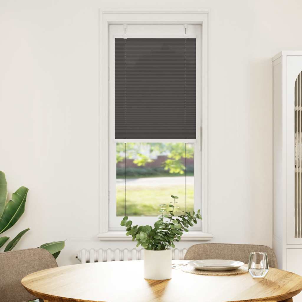 Tenda a rullo plissettata Vidaxx 50x100 cm larghezza tessuto 49,4 cm poliestere nero
