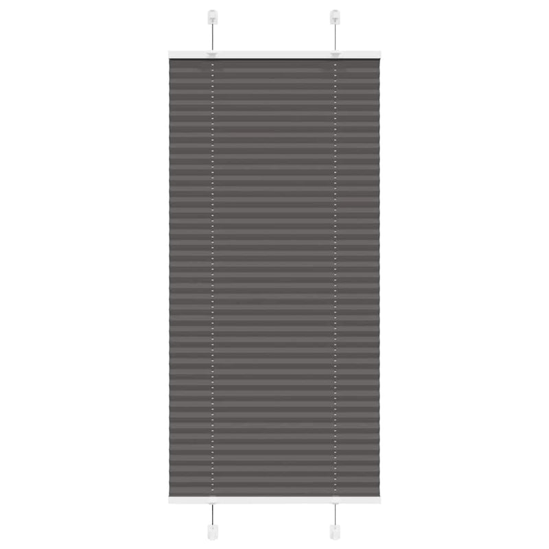 Vidaxl plissé rolgordijn 55x100 cm stofbreedte 54,4 cm polyester zwart