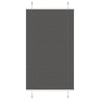 Vidaxx estor enrollable plisado 75x100 cm ancho de tela 74,4 cm poliéster negro