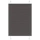 Vidaxx estor enrollable plisado 85x100 cm ancho de tela 84,4 cm poliéster negro