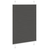 Vidaxl plissé rolgordijn 85x100 cm stofbreedte 84,4 cm polyester zwart