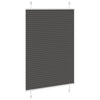 Vidaxx estor enrollable plisado 90x100 cm ancho de tela 89,4 cm poliéster negro