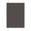 Vidaxl plissé rolgordijn 100x100 cm stofbreedte 99,4cm polyester zwart