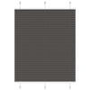 Vidaxl plissé rolgordijn 105x100cm stofbreedte 104,4cm polyester zwart
