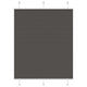 Vidaxx estor enrollable plisado 105x100cm ancho de tela 104,4cm poliéster negro