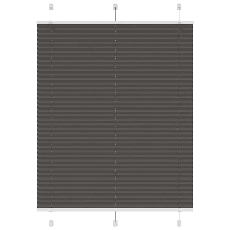 Vidaxl plissé rolgordijn 105x100cm stofbreedte 104,4cm polyester zwart