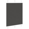 Vidaxl plissé rolgordijn 105x100cm stofbreedte 104,4cm polyester zwart