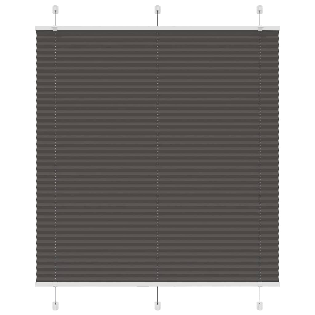 Tenda a rullo plissettata Vidaxx 120x100 cm larghezza tessuto 119,4 cm poliestere nero