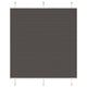 Tenda a rullo plissettata Vidaxx 120x100 cm larghezza tessuto 119,4 cm poliestere nero