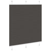 Tenda a rullo plissettata Vidaxx 120x100 cm larghezza tessuto 119,4 cm poliestere nero