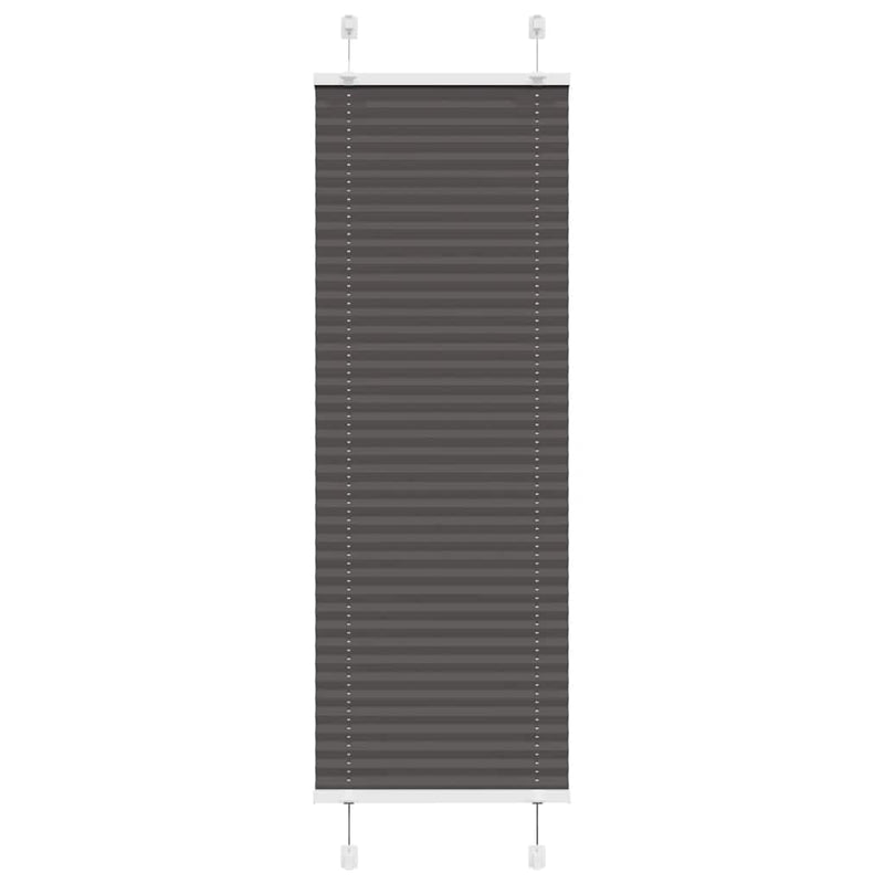 Vidaxx estor enrollable plisado 40x150 cm ancho de tela 39,4 cm poliéster negro