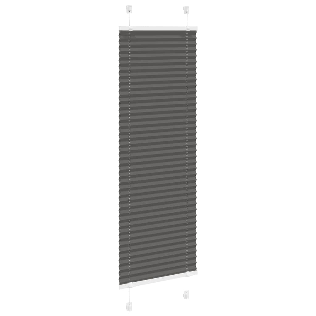 Tenda a rullo plissettata Vidaxx 50x150 cm larghezza tessuto 49,4 cm poliestere nero