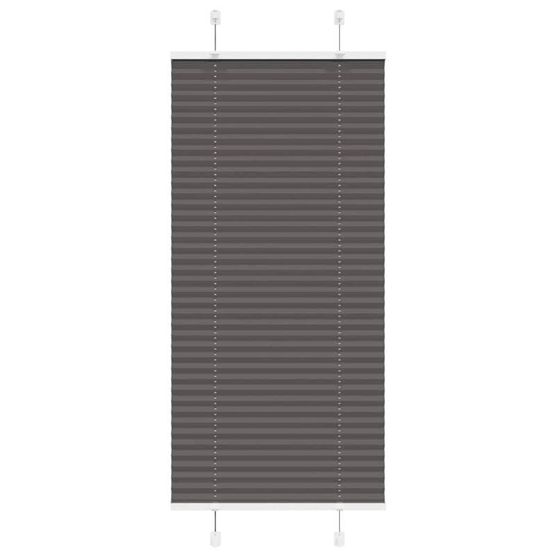 Vidaxl plissé rolgordijn 55x150 cm stofbreedte 54,4 cm polyester zwart