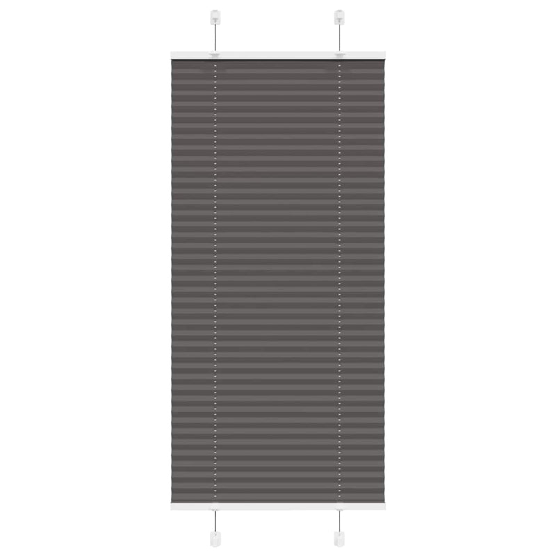 Vidaxx estor enrollable plisado 60x150 cm tela ancho 59,4 cm poliéster negro
