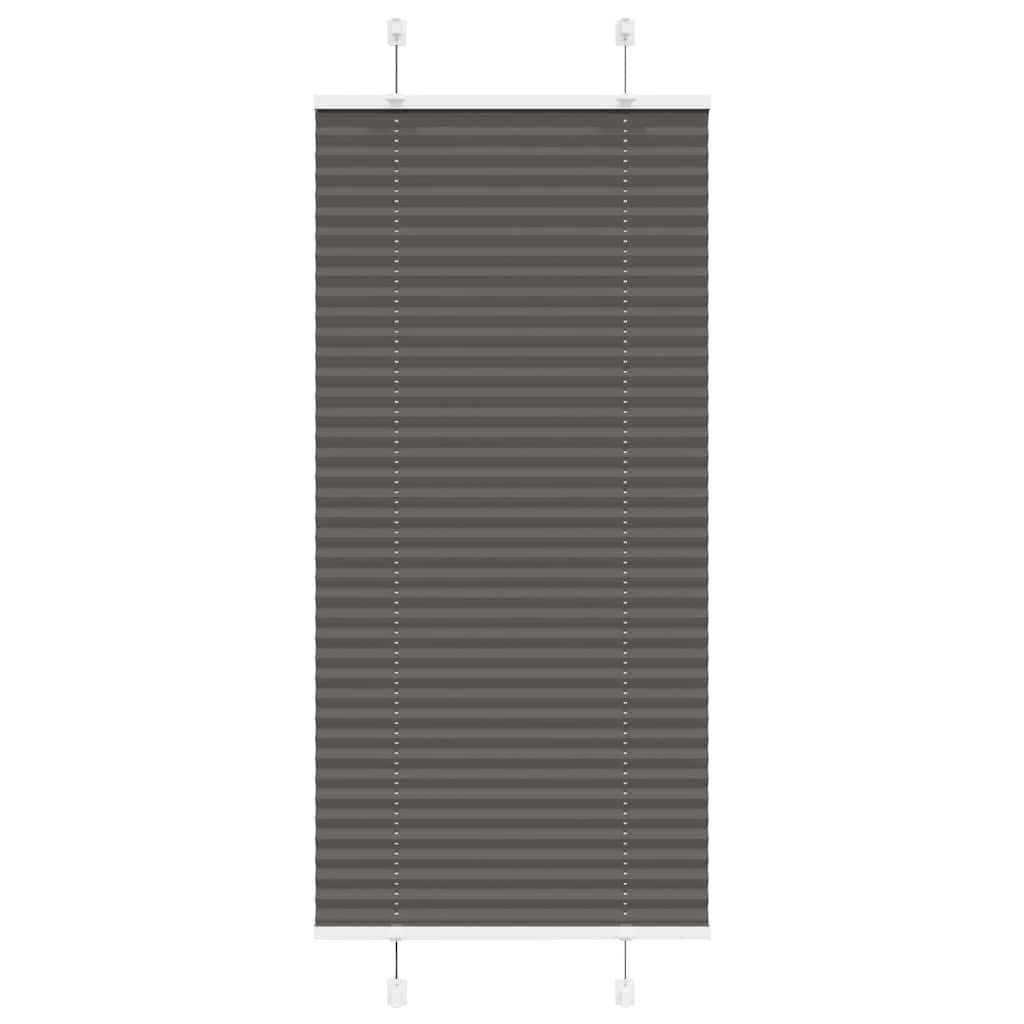 Tenda a rullo plissettata Vidaxx 65x150 cm larghezza tessuto 64,4 cm poliestere nero