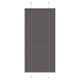 Vidaxx estor enrollable plisado 65x150 cm ancho de tela 64,4 cm poliéster negro