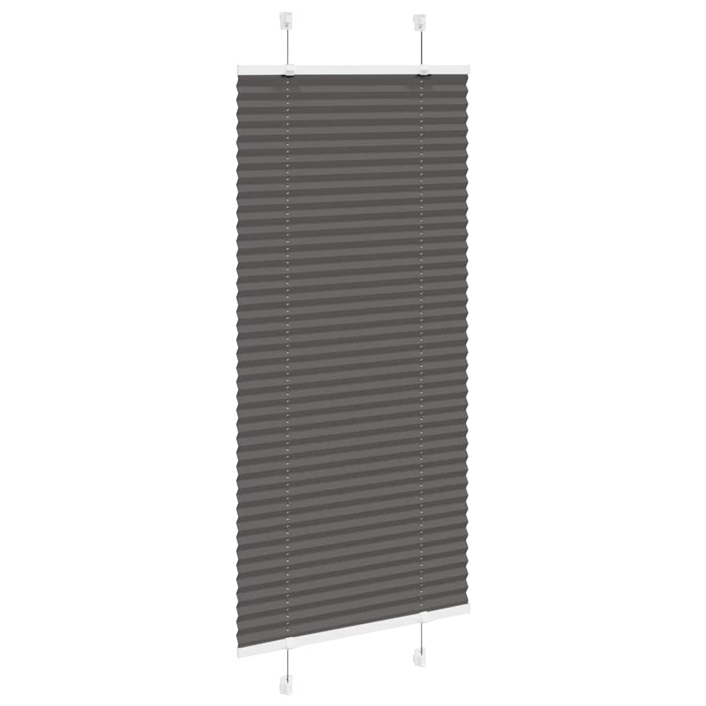 Tenda a rullo plissettata Vidaxx 65x150 cm larghezza tessuto 64,4 cm poliestere nero