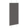 Vidaxx estor enrollable plisado 65x150 cm ancho de tela 64,4 cm poliéster negro