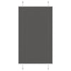 Vidaxx estor enrollable plisado 80x150 cm tela ancho 79,4 cm poliéster negro
