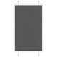 Vidaxx estor enrollable plisado 80x150 cm tela ancho 79,4 cm poliéster negro