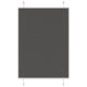 Vidaxx estor enrollable plisado 85x150 cm ancho de tela 84,4 cm poliéster negro