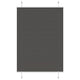 Vidaxx estor enrollable plisado 90x150 cm ancho de tela 89,4 cm poliéster negro