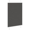 Vidaxx estor enrollable plisado 100x150 cm ancho de tela 99,4 cm poliéster negro