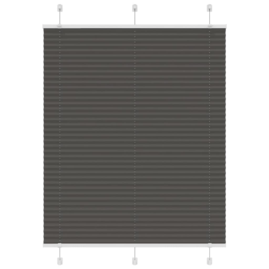 Tenda a rullo plissettata Vidaxx 110x150 cm larghezza tessuto 109,4 cm poliestere nero