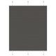 Vidaxx estor enrollable plisado 110x150cm ancho de tela 109,4cm poliéster negro